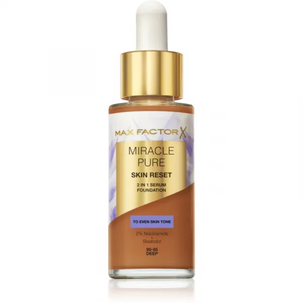 Max Factor Miracle Pure ošetrujúci make-up odtieň 90-95 Deep 30 ml