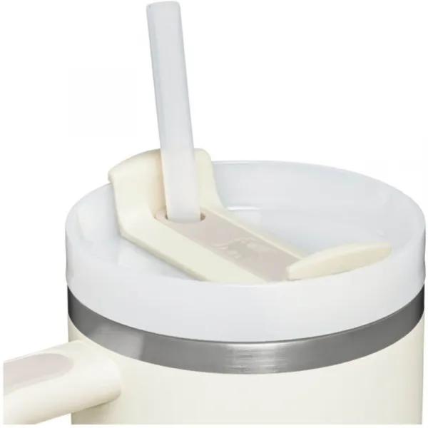 Stanley Quencher H2.O FlowState™ Tumbler tumbler z nehrdzavejúcej ocele s rúrkou veľký Cream Tonal 1180 ml