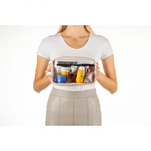 Notino Travel Collection Clear Organizer Set cestovná sada Beige 4 ks