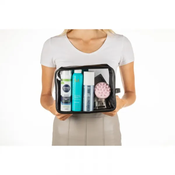 Notino Travel Collection Clear Organizer Set cestovná sada Black
