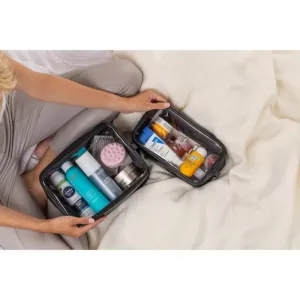 Notino Travel Collection Clear Organizer Set cestovná sada Black