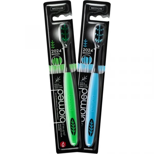 Biomed Complex Toothbrush zubná kefka s aktívnym uhlím Medium 1 ks