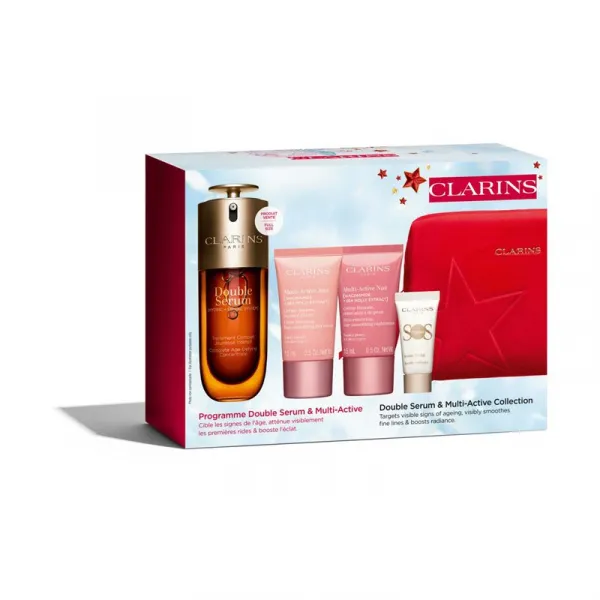 Clarins Double Serum & Multi-Active Collection darčeková sada pre mladistvý vzhľad Luminosity