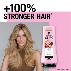 Schwarzkopf Gliss Liquid Silk regeneračný balzam pre posilnenie a lesk vlasov 200 ml