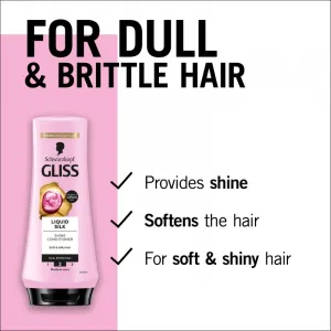 Schwarzkopf Gliss Liquid Silk regeneračný balzam pre posilnenie a lesk vlasov 200 ml