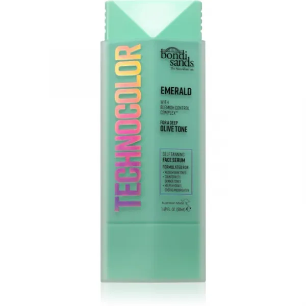 Bondi Sands Technocolor Emerald samoopaľovacie sérum na tvár 50 ml