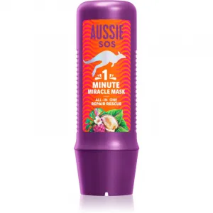 Aussie 1 Minute Miracle Repair Rescue intenzívne vyyživujúca maska pre suché a poškodené vlasy 250 ml