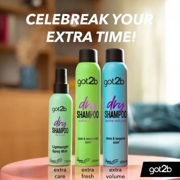 got2b Fresh it Up Extra Care suchý šampón v ľahkej sprejovej hmle vône Bergamot & Freesia 150 ml