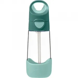 Fľaša na pitie so slamkou 450 ml - emerald forest