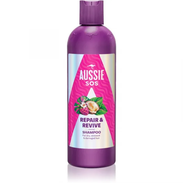 Aussie SOS Repair Revive vyživujúci šampón pre namáhané vlasy a vlasovú pokožku 300 ml