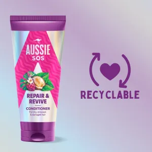 Aussie SOS Repair Revive vyživujúci kondicionér pre namáhané vlasy a vlasovú pokožku 200 ml