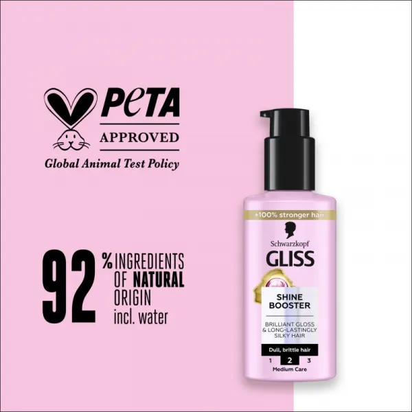 Schwarzkopf Gliss Liquid Silk bezoplachové sérum pre posilnenie a lesk vlasov Shine Booster 100 ml