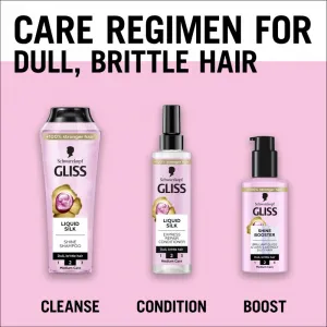 Schwarzkopf Gliss Liquid Silk bezoplachové sérum pre posilnenie a lesk vlasov Shine Booster 100 ml