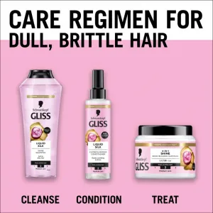 Schwarzkopf Gliss Liquid Silk bezoplachový kondicionér pre posilnenie a lesk vlasov 200 ml