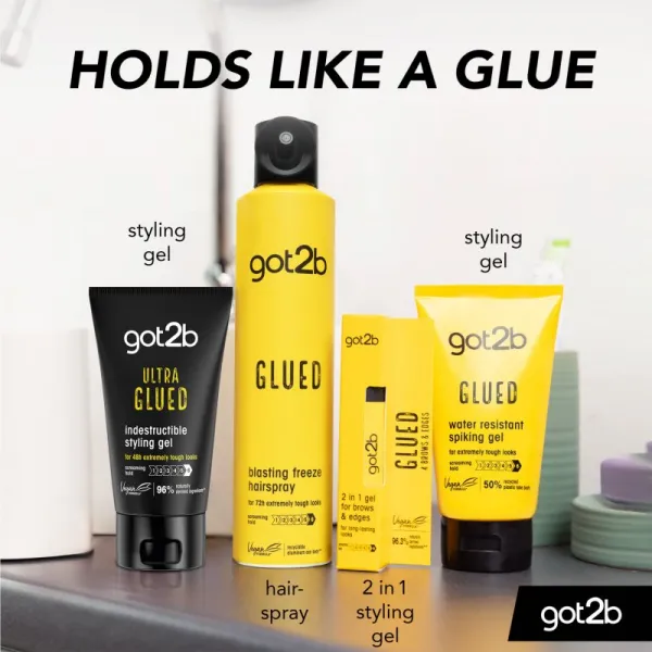 got2b Ultra Glued stylingový gél na vlasy s ultra silnou fixáciou 150 ml