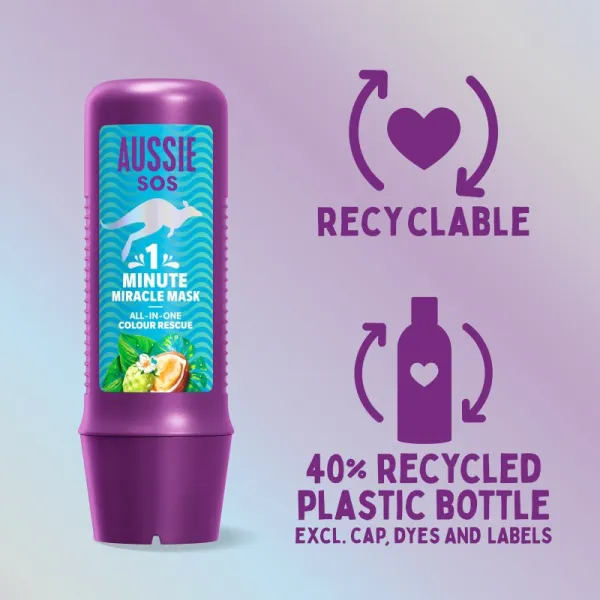 Aussie 1 Minute Miracle Color Rescue ošetrujúca maska pre farebné vlasy 250 ml