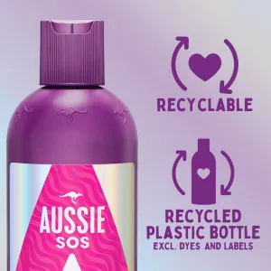 Aussie SOS Repair Revive vyživujúci šampón pre namáhané vlasy a vlasovú pokožku 300 ml