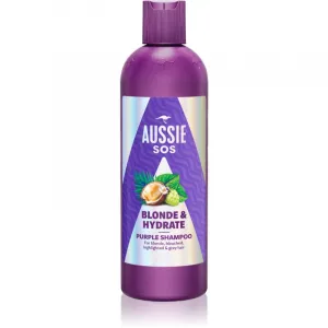 Aussie SOS Blonde & Hydrate fialový tónovací šampón pre blond vlasy 300 ml