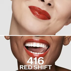 Shiseido Makeup Technosatin gel lipstick saténový rúž odtieň 416 Red Shift 4 g