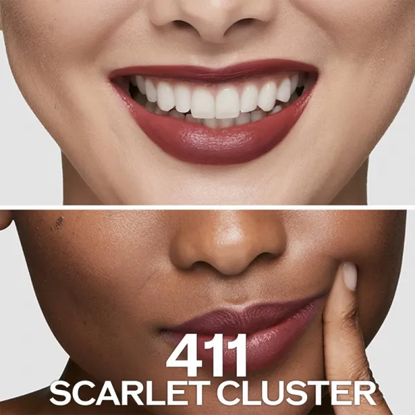 Shiseido Makeup Technosatin gel lipstick saténový rúž odtieň 411 Scarlet Cluster 4 g