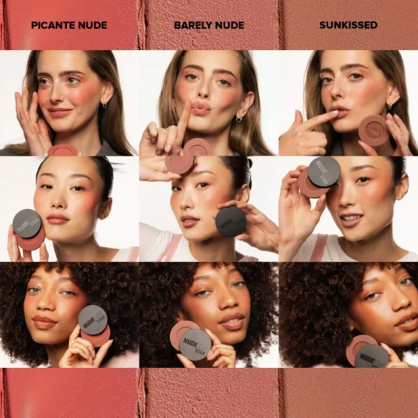 Nudestix Stax All Over Color Blush Balm multifunkčné líčidlo na oči, pery a tvár odtieň Melon Sugar 2.5 g