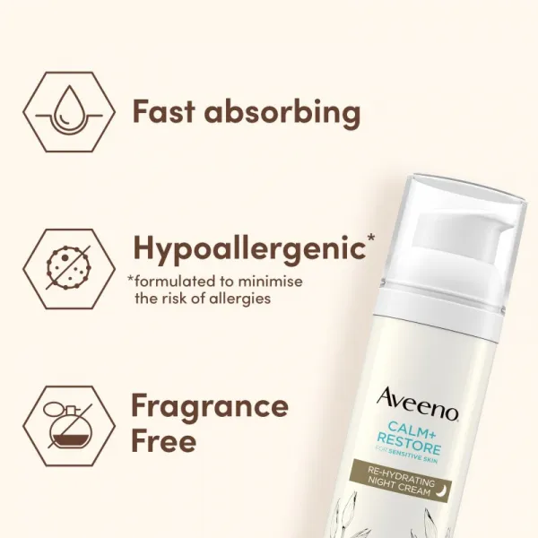 Aveeno Calm + Restore hydratačný nočný krém 50 ml