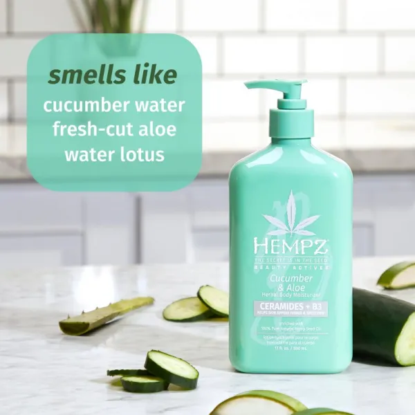 HEMPZ Cucumber & Aloe telový krém 500 ml
