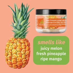 HEMPZ Sweet Pineapple Honey Melon telový peeling 176 g