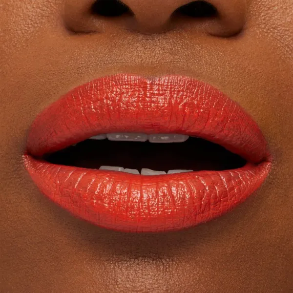 MAC Cosmetics MACximal Sleek Satin Lipstick krémový hydratačný rúž odtieň Morange 3.5 g