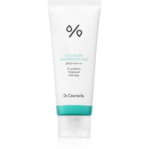 Dr.Ceuracle Cica Regen Waterproof Sun vodeodolný opaľovací krém na tvár SPF 50+ 100 ml