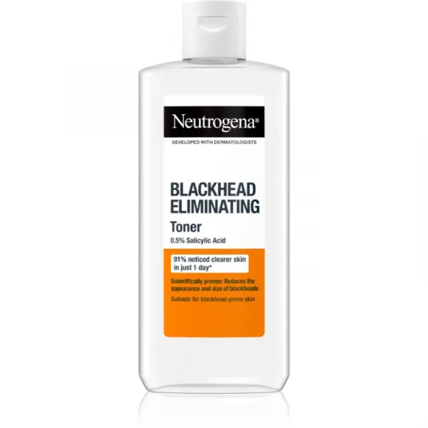 Neutrogena Blackhead Eliminating čistiace tonikum proti čiernym bodkám 200 ml