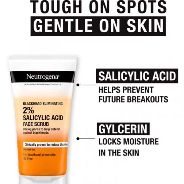 Neutrogena Blackhead Eliminating peeling proti čiernym bodkám 150 ml