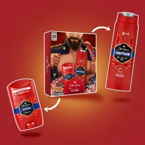 Old Spice Captain Dark Captain darčeková sada pre mužov