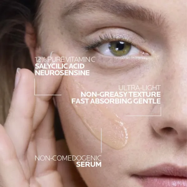 La Roche-Posay Pure Vitamin C12 rozjasňujúce sérum s vitamínom C proti vráskam 30 ml