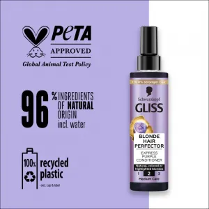Schwarzkopf Gliss kondicionér - Blonde Hair Perfector Express Purple Conditioner