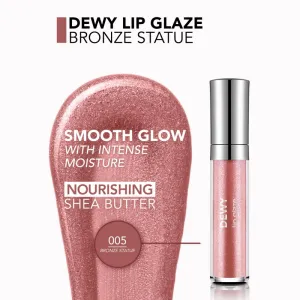 flormar Dewy Lip Glaze hydratačný lesk na pery odtieň 005 Bronze Statue 4.5 ml