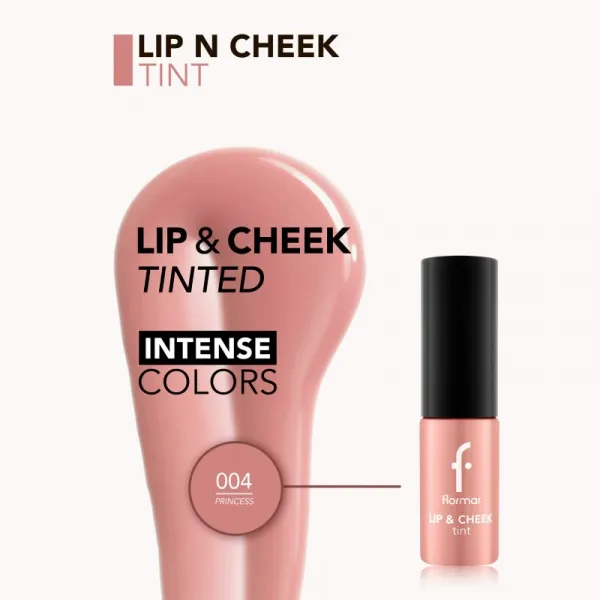 flormar Lip & Cheek Tint tekutá lícenka na pery a líca odtieň 004 Princess 6.7 ml