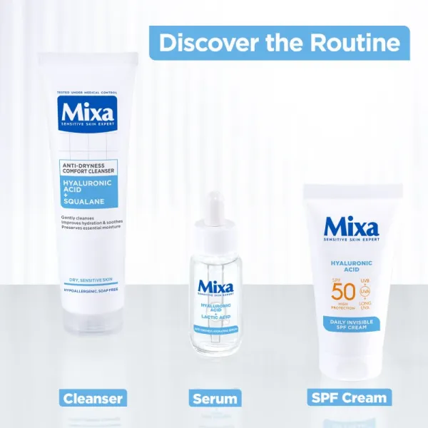 Mixa Anti-Dryness hydratačný denný krém SPF 50 50 ml