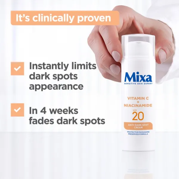 MIXA Anti-Dark Spot denný krém proti tmavým škvrnám SPF 20 50 ml