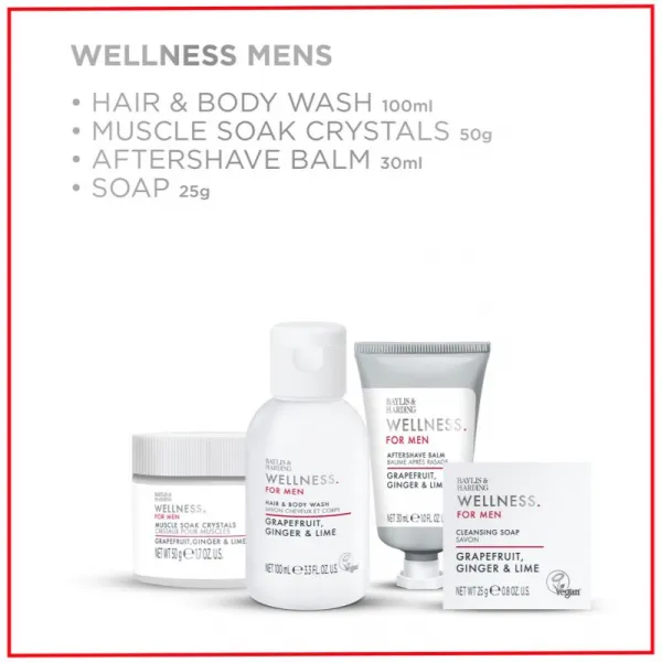 Baylis & Harding Wellness. For Men. Revive darčeková sada do kúpeľa pre mužov