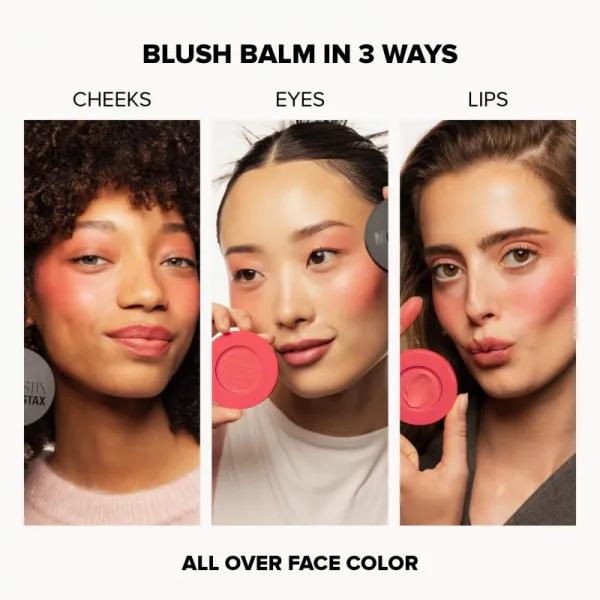 Nudestix Stax All Over Color Blush Balm multifunkčné líčidlo na oči, pery a tvár odtieň Melon Sugar 2.5 g