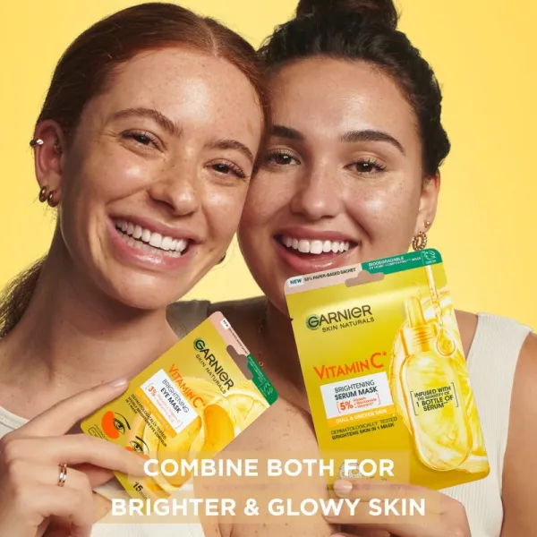 Garnier Skin Naturals Vitamin C hydratačná a rozjasňujúca maska na očné okolie s vitamínom C 5 g