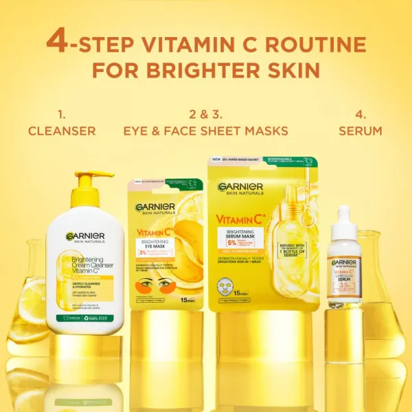 Garnier Skin Naturals Vitamin C hydratačná a rozjasňujúca maska na očné okolie s vitamínom C 5 g