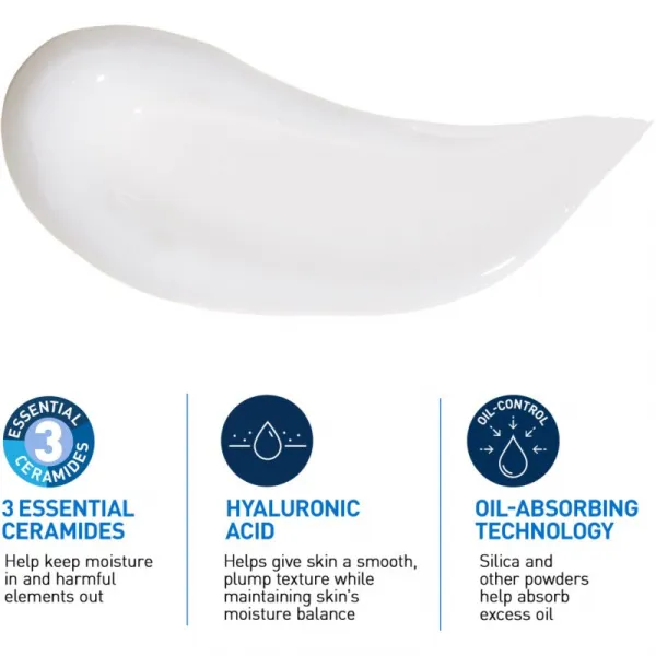 CERAVE Hydratačný gél-krém pre mastnú pleť 52 ml