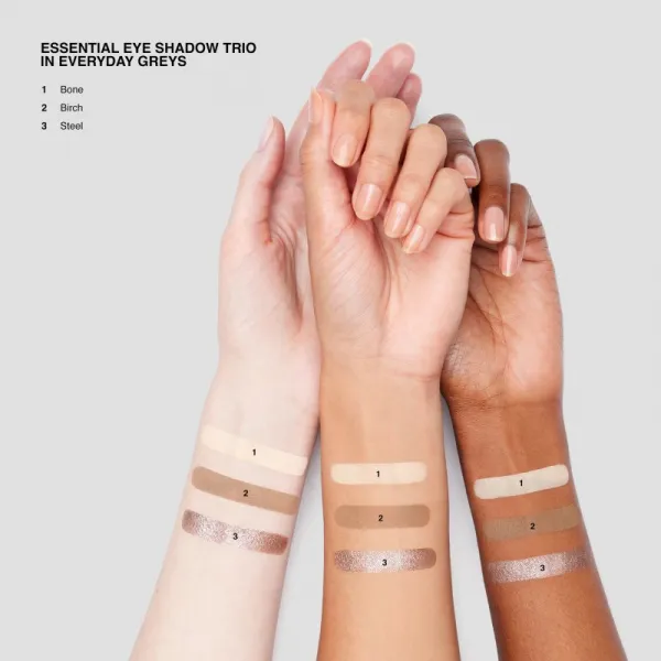 Bobbi Brown Essential Eye Shadow Trios paletka očných tieňov pre dokonalý vzhľad odtieň Everyday Greys 4,4 g