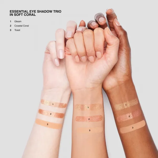 Bobbi Brown Essential Eye Shadow Trios paletka očných tieňov pre dokonalý vzhľad odtieň Soft Coral 4,4 g