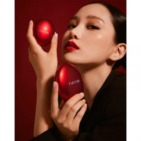 TIRTIR Mask Fit Red Cushion Mini dlhotrvajúci make-up v hubke odtieň 33C Hazel 4.5 g