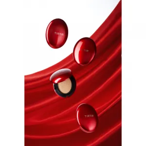 TIRTIR Mask Fit Red Cushion Mini dlhotrvajúci make-up v hubke odtieň 33C Hazel 4.5 g