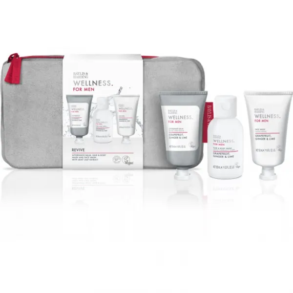 Baylis & Harding Wellness. For Men. Revive darčeková sada na telo a tvár pre mužov Grapefruit, Ginger & Lime