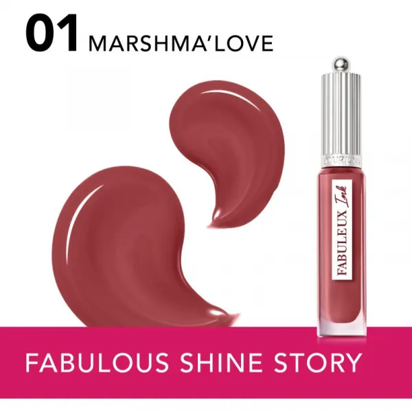 Bourjois Fabuleux Ink tekutý rúž odtieň 01 Marshma'Love 3.5 ml